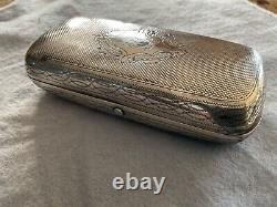 Rare antique early Imperial Russian Silver Art Nouveau Cigar Cigarette Case