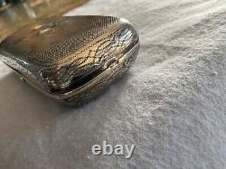 Rare antique early Imperial Russian Silver Art Nouveau Cigar Cigarette Case