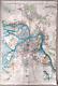 Rare big map 28,93 x 42,51 in! Russian Imperial Petrograd city map, 1917 y