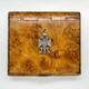 Russian Cigarette Case from Karelian Birch with Russian Imperial Silver Eagle