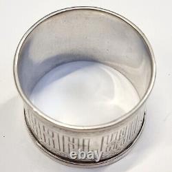 Russian Imperial 84 Silver Bon Appetit Napkin Ring Hallmark 84 Moscow Circa 1879