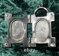 Russian Imperial 84 Silver Locket withPaste Diamonds A Mukhin Moscow 1890's