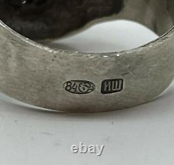 Russian Imperial 84 Silver Ring BEAR