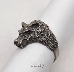 Russian Imperial 84 Silver Ring WOLF