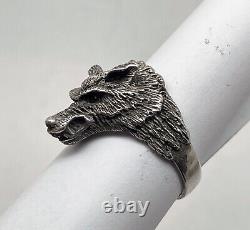 Russian Imperial 84 Silver Ring WOLF