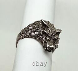 Russian Imperial 84 Silver Ring WOLF