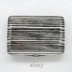 Russian Imperial 84 Silver Small Box or Snuff Box