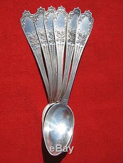 Russian Imperial 84 Silver Tee Spoons Set (6 items) 200 gr