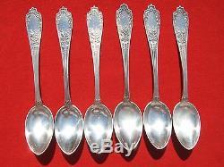 Russian Imperial 84 Silver Tee Spoons Set (6 items) 200 gr