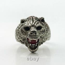 Russian Imperial 84 Silver ring BEAR