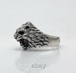 Russian Imperial 84 Silver ring LION