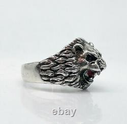 Russian Imperial 84 Silver ring LION