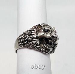 Russian Imperial 84 Silver ring LION