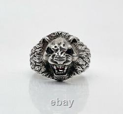 Russian Imperial 84 Silver ring LION