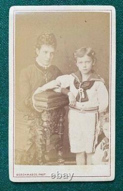 Russian Imperial Antique Bergamasco CDV Photo Tsar Nicholas II Romanov Dagmar