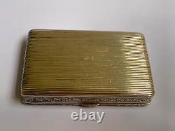 Russian Imperial Beautiful Faberge Silver 84 Hand Engraved Gild Cigarette Box