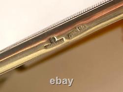 Russian Imperial Faberge Solid Silver 84 Nicholas II Gild Enamel Cigarette Box