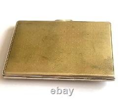 Russian Imperial Faberge Solid Silver 84 Nicholas II Gild Enamel Cigarette Box