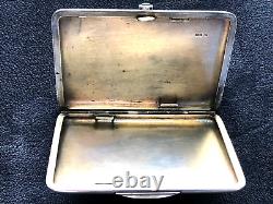 Russian Imperial Gilded Silver 84 Cigarette Case Famous Maker Postnikov Antiques