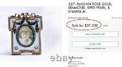 Russian Imperial Gold Picture Frame, Tsariza Alexandra Feodorovna