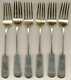 Russian Imperial Silver 84 Set of 6 Dessert Forks Polish Master Klimowicz 1908
