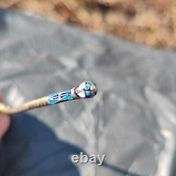 Russian Imperial Silver 88 Cloisonne Enamel Spoon A. Gorianov For Faberge Antique