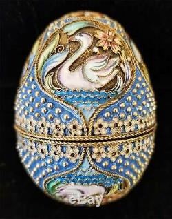 Russian Imperial Silver & Cloisonne Egg, MC