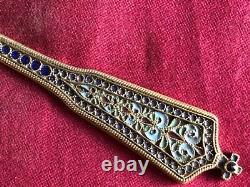 Russian Imperial Silver Enamel Pan Slavic Communion Spoon by Khlebnikov 1882