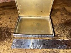 Russian Imperial Solid Silver Cigarette Case Multiple Stamps Rare Antique