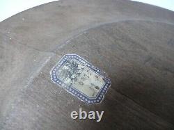 Russian Imperial Welcoming Bread Plate Hand Painted original Makers stamp