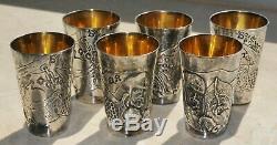 Russian Royal Imperial 84 Silver Vodka Cup Shots Goblet Chalice Kovsh Bowl Pin