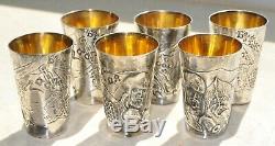 Russian Royal Imperial 84 Silver Vodka Cup Shots Goblet Chalice Kovsh Bowl Pin