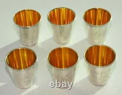 Russian Royal Soviet 875 Silver Art Cup Vodka Shots Goblet Chalice Kovsh Egg Pin