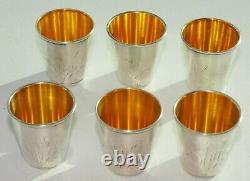 Russian Royal Soviet 875 Silver Art Cup Vodka Shots Goblet Chalice Kovsh Egg Pin