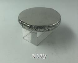 Russian Silver Round box/case Gilded interior 84 Kokoshnik c1900 St Petersburg