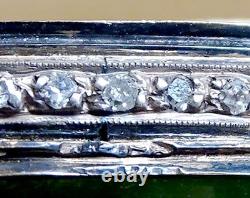 STUNNING! Antique IMPERIAL RUSSIAN Desk Wax Seal JADE Gold Gilt RUBY