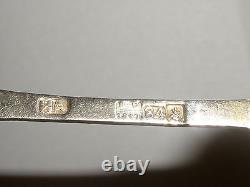 Set 12 Antique Russian Imperial 84 Silver Niello Spoons Victor Savinkov Avdeev