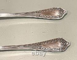 Set Vintage Antique 19C Russian Imperial Silver 84 Large Spoon Fork G. Klingert