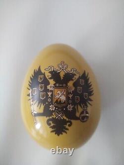 TSAR ALEXANDER I Antique RUSSIAN IMPERIAL FACTORY PORCELAIN EGG