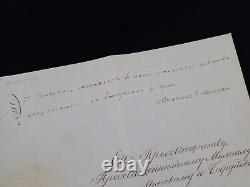 Tsar Nicolas Russian Royalty Government Signed Document Royal Manuscript Russia