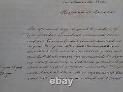 Tsar Nicolas Russian Royalty Government Signed Document Royal Manuscript Russia