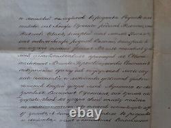 Tsar Nicolas Russian Royalty Government Signed Document Royal Manuscript Russia