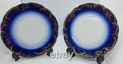 Two Antique Imperial Russian KUZNETSOV Porcelain Plates
