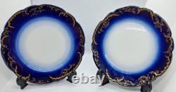 Two Antique Imperial Russian KUZNETSOV Porcelain Plates