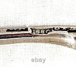 Two Beautiful Teaspoons Antique Imperial Russian 84 Silver Hand Engraved Marked