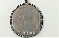 Unique Original Imperial Russian Royal Antique Icon Silver 84 Religion Christian
