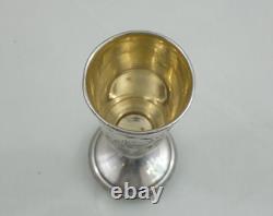 VERY FINE ANTIQUE IMPERIAL RUSSIAN 84 SILVER GOBLET CUP BEAKER Hand Engraved VERY FINE ANTIQUE IMPERIAL RUSSIAN 84 SILVER GOBLET CUP BEAKER Hand Engraved