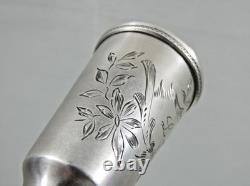 VERY FINE ANTIQUE IMPERIAL RUSSIAN 84 SILVER GOBLET CUP BEAKER Hand Engraved VERY FINE ANTIQUE IMPERIAL RUSSIAN 84 SILVER GOBLET CUP BEAKER Hand Engraved