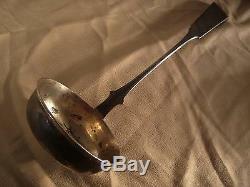 VERY LARGE IMPERIAL RUSSIAN SILVER 84 LADLE 330gr 39cm 1834