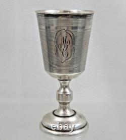 Very Fine Antique Imperial Russian 84 Silver Cup Goblet Beaker Moscow 1878